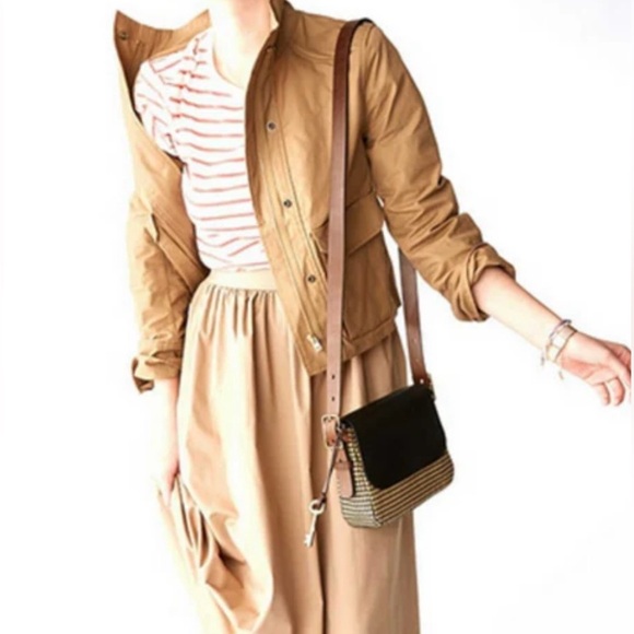 Fossil Harper Straw Small Leather Crossbody - Picture 2 of 10